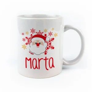 Taza cerámica o plástico personalizada Papá Noel