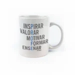 Taza cerámica o plástico Profe Adjetivos Azul