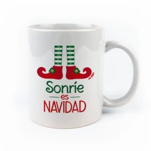 Taza cerámica o plástico Sonríe es Navidad