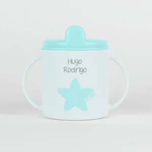 Taza Estrella azul pastel personalizada