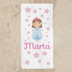 Toalla de baño Premium Princesa Personalizada