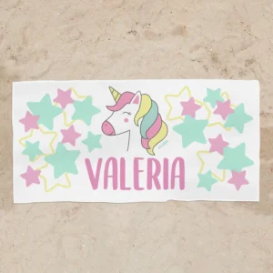 Toalla de baño Premium Unicornio Personalizada