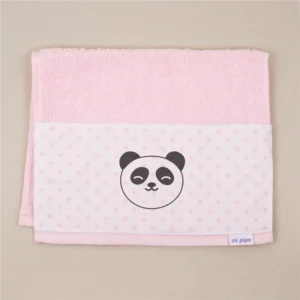 Toallita de Rizo Panda Rosa No Personalizada