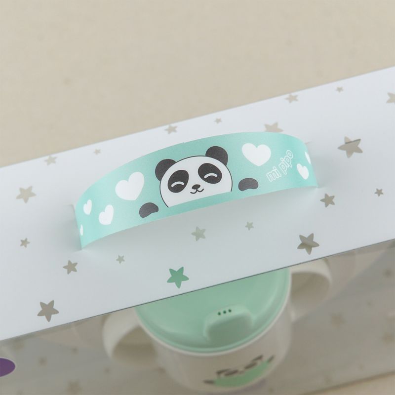 Vajilla Panda menta Personalizada - Imagen 2