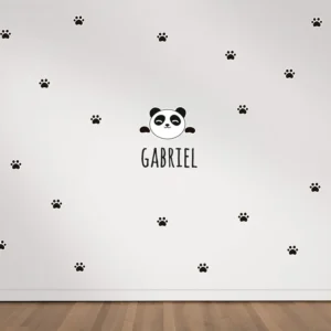 Vinilo decorativo Maxi Panda Huellas