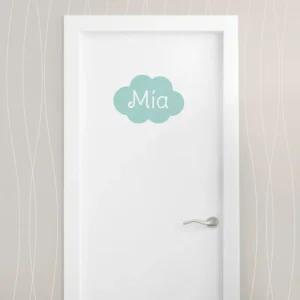 Vinilo decorativo Nube Personalizado Menta