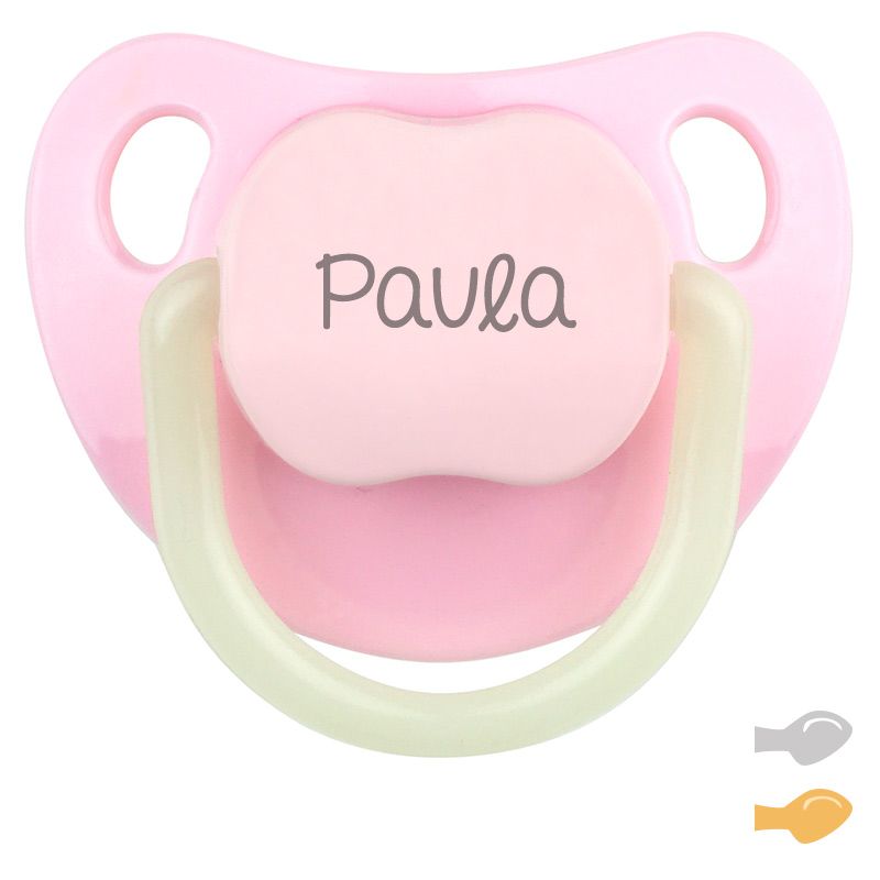 Chupete Baby Night Personalizado Rosa (brilla en la oscuridad) Chupete Baby Night Personalizado Rosa (brilla en la oscuridad)