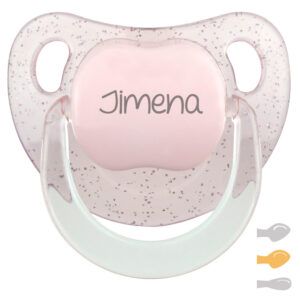 Chupete Baby Personalizado Glitter Rosa