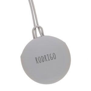 Portachupetes Gummy Gris Personalizable