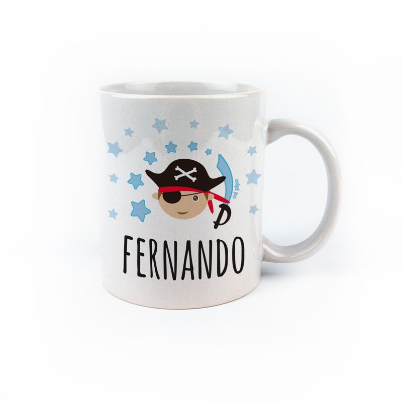 Taza cerámica o plástico Pirata personalizada Taza cerámica o plástico Pirata personalizada