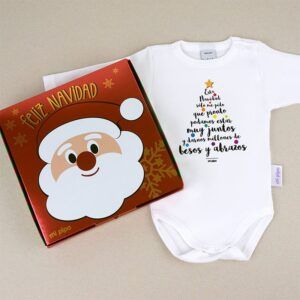 Babidu Body Navideño Esta Navidad sólo me pido que pronto podamos estar juntos y darnos millones de besos y abrazos con cajita