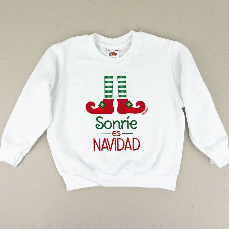 Camiseta o Sudadera Sonríe es Navidad Camiseta o Sudadera Sonríe es Navidad