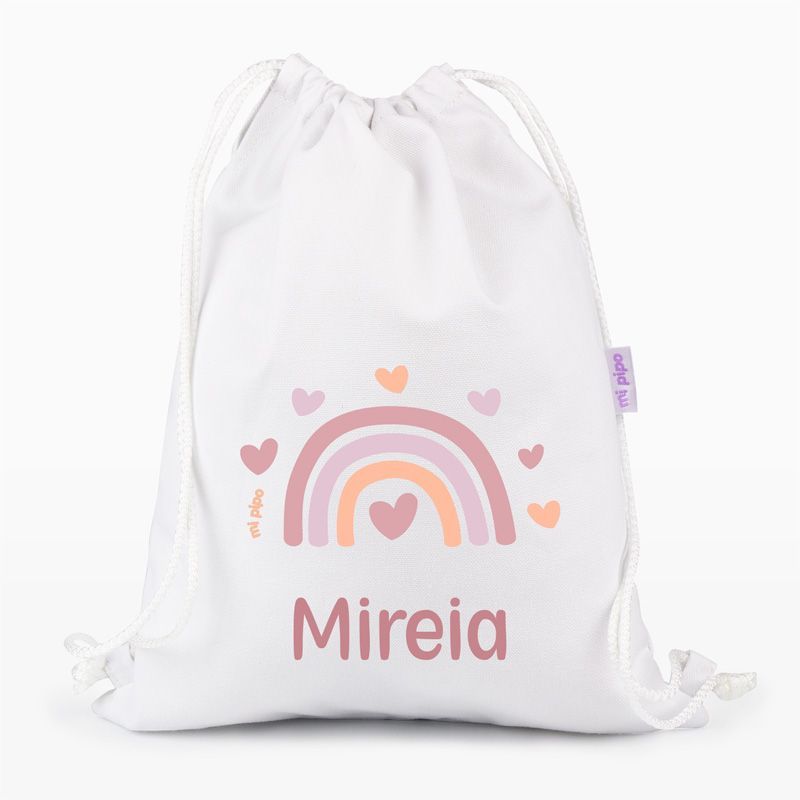 Petate Medium Lona Arcoíris Blush personalizado, color a elegir Petate Medium Lona Arcoíris Blush personalizado, color a elegir