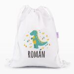 Petate Medium Lona Dinosaurio personalizado, color a elegir