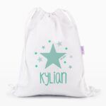 Petate Medium Lona Estrella Menta personalizado, color a elegir